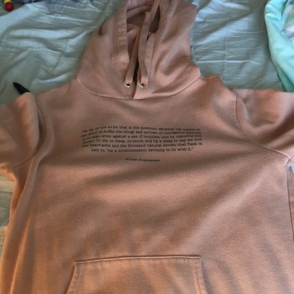 william shakespeare quoted hoodie